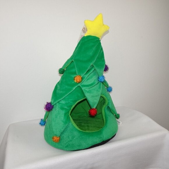 Christmas Tree Dog Cat House Pet Hut Cave Hiding Spot Cozy Area Travel - Picture 3 of 10